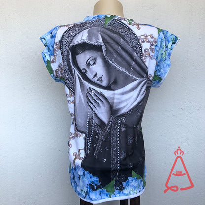 CAMISETA RELIGIOSA NOSSA SENHORA DO ROSÁRIO TAMANHO:GG (1 UNIDADE)