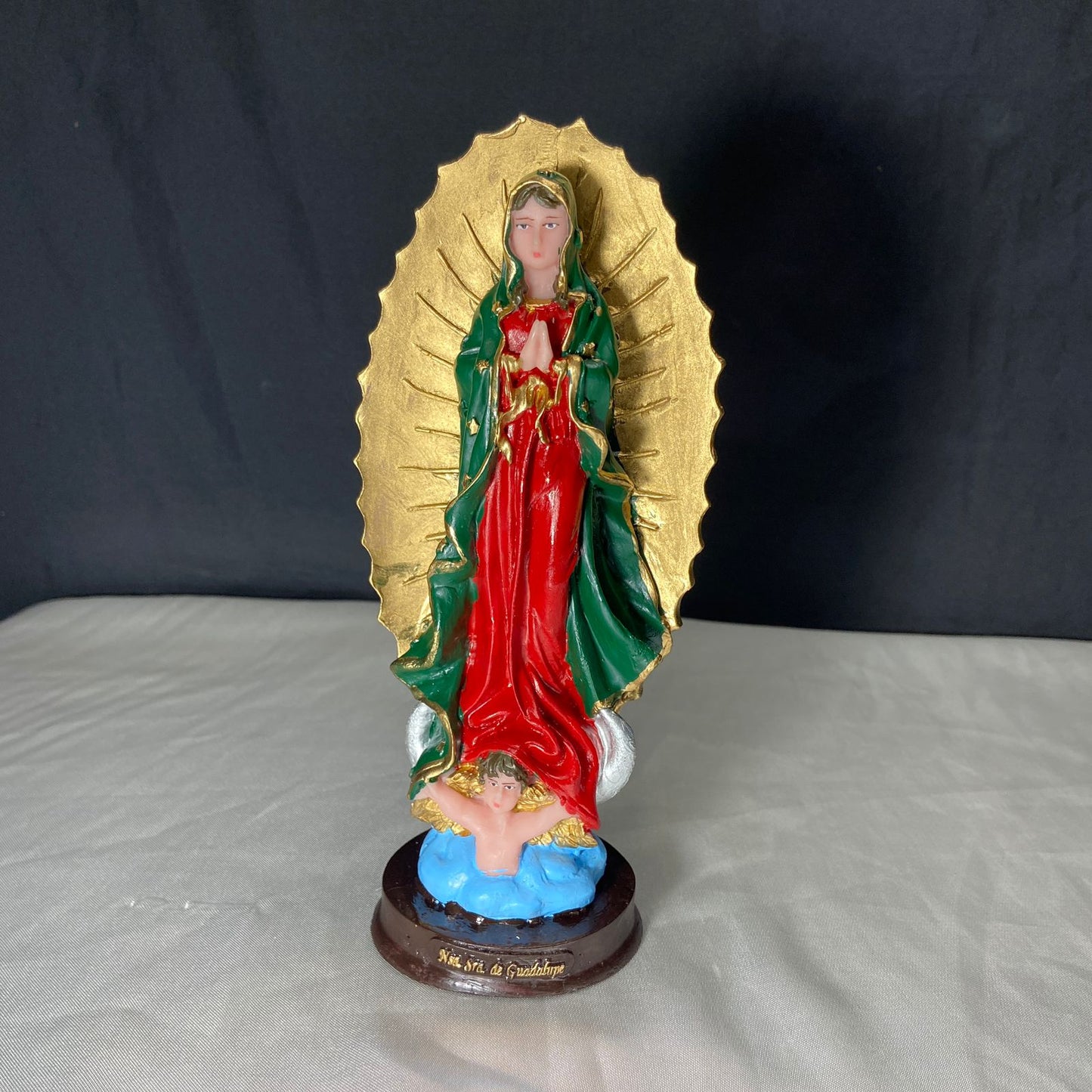 IMAGEM DE RESINA NACIONAL NOSSA SENHORA DE GUADALUPE 21CM (1 UNIDADE)