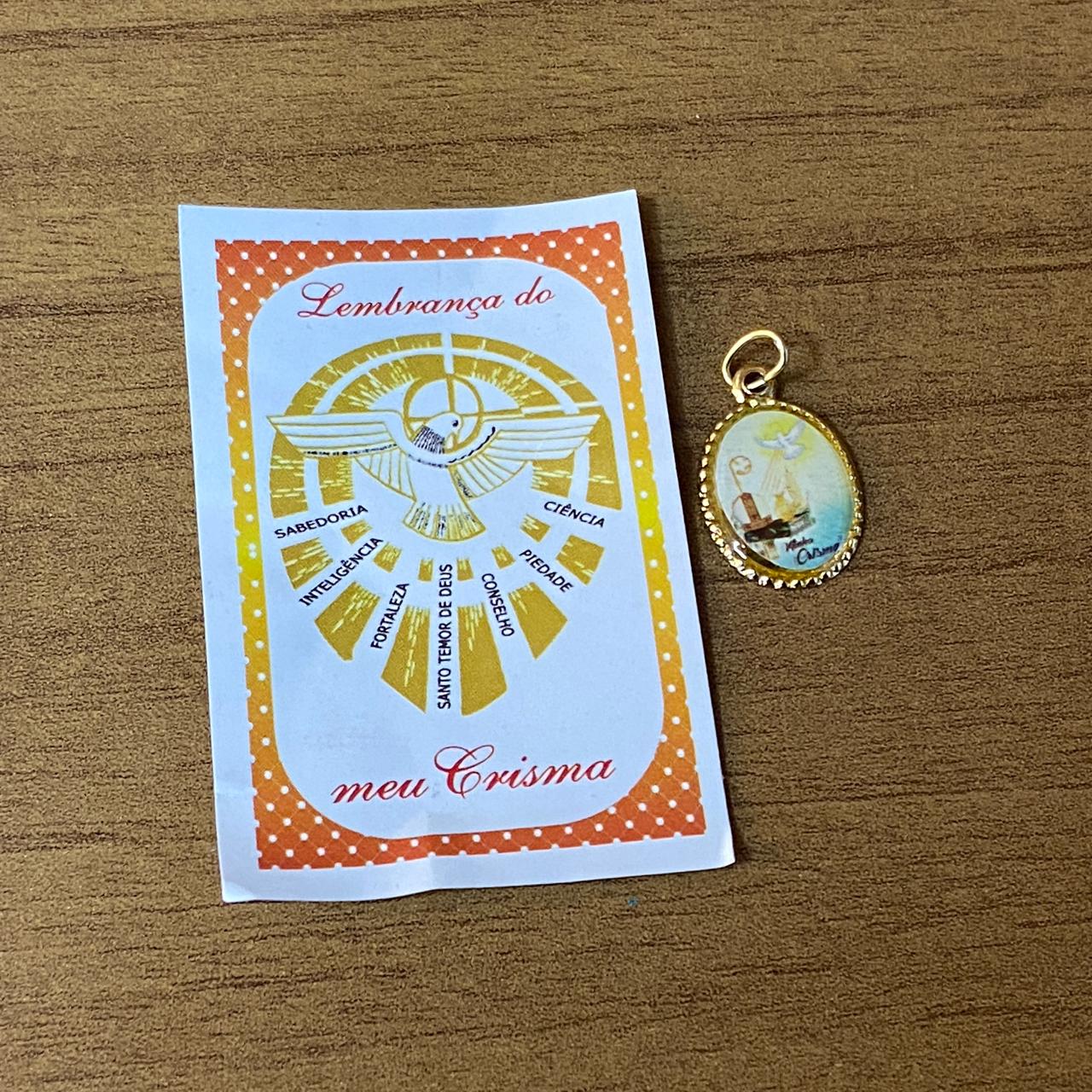 MEDALHA ALUMINIO CRISMA (36 UNIDADES)