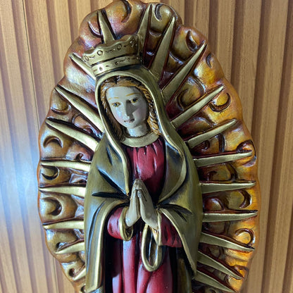 IMAGEM DE GESSO NOSSA SENHORA DE GUADALUPE 46,5CM (1 UNIDADE)