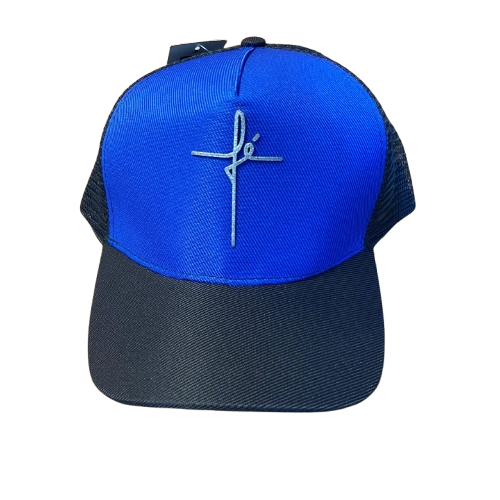 BONÉ FÉ AZUL ESCURO E PRETO  (1 UNIDADES)