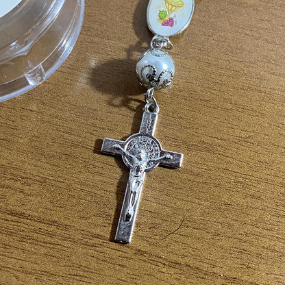 DEZENA PÉROLA EUCARISTIA 15CM (6 UNIDADES)