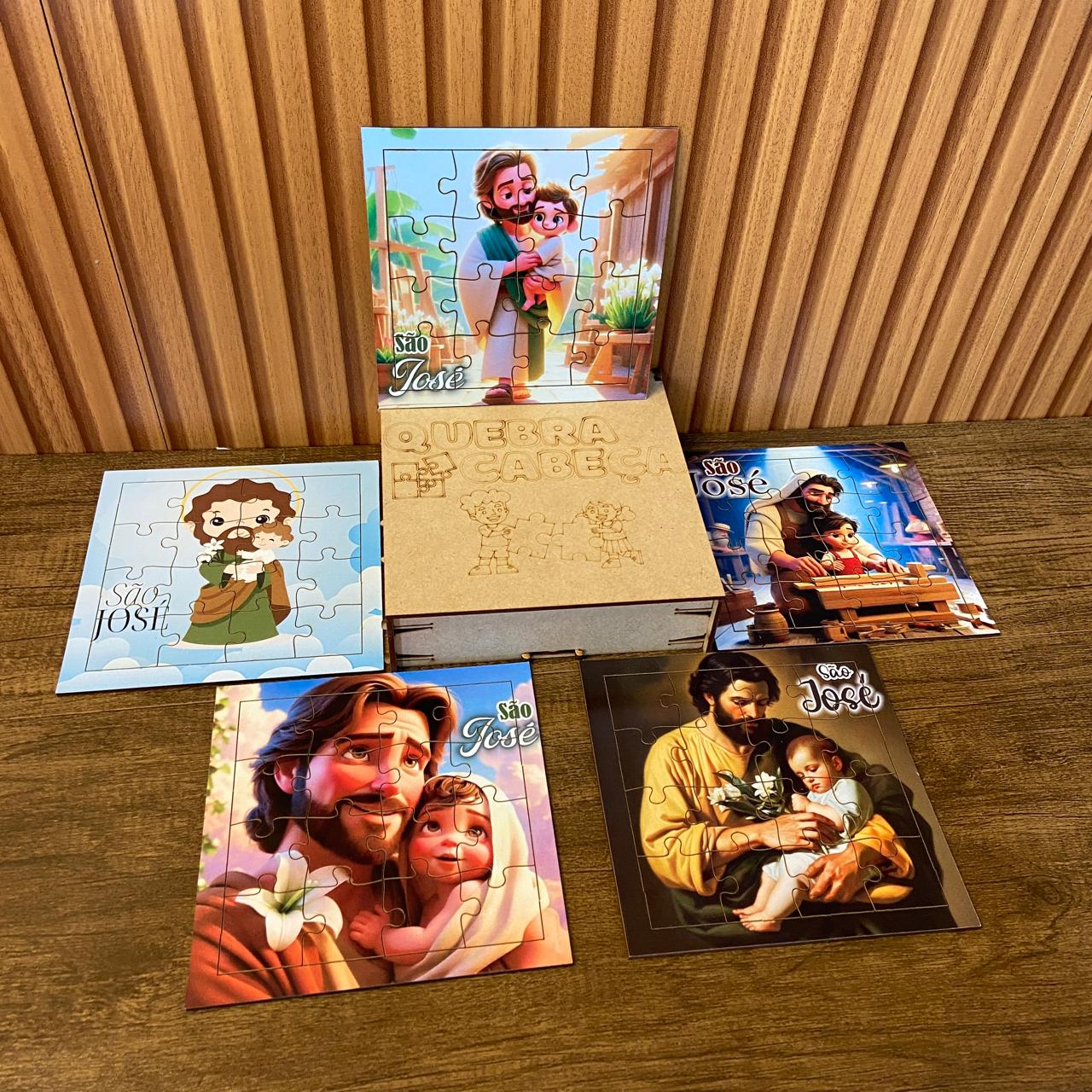 KIT QUEBRA CABEÇA INFANTIL MDF SÃO JOSÉ (5 UNIDADE)