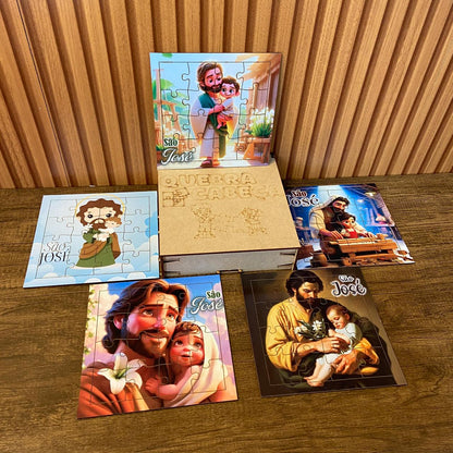 KIT QUEBRA CABEÇA INFANTIL MDF SÃO JOSÉ (5 UNIDADE)