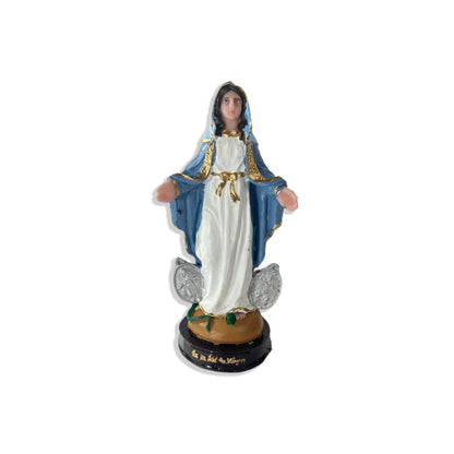 IMAGEM DE RESINA NACIONAL NOSSA SENHORA DAS GRAÇAS MEDALHA MILAGROSA 15CM (1 UNIDADE)