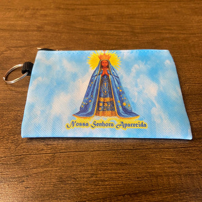 BOLSA PORTA MOEDAS NOSSA SENHORA APARECIDA MOD1 (1 UNIDADE)