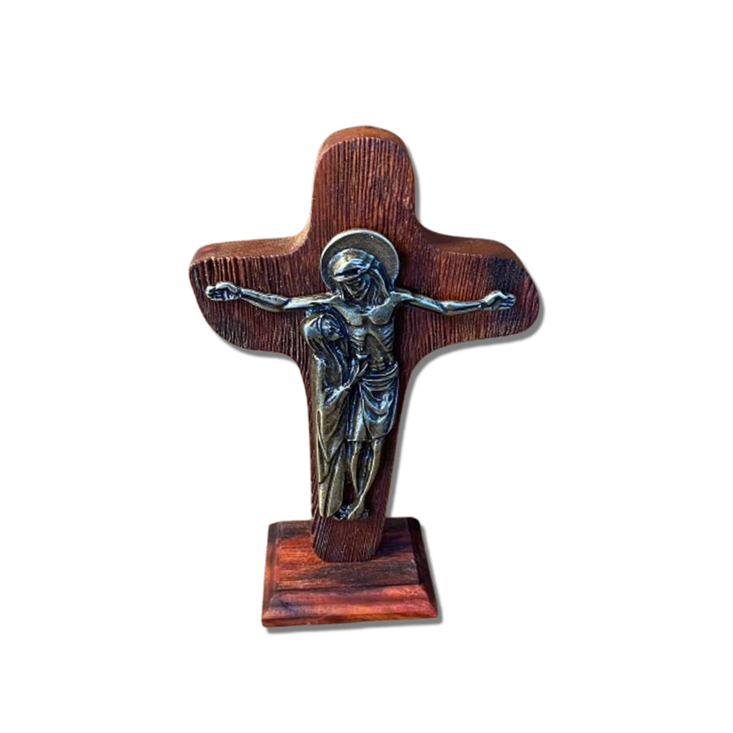 CRUCIFIXO MADEIRA DE MESA DA UNIDADE 22CM (1 UNIDADE)