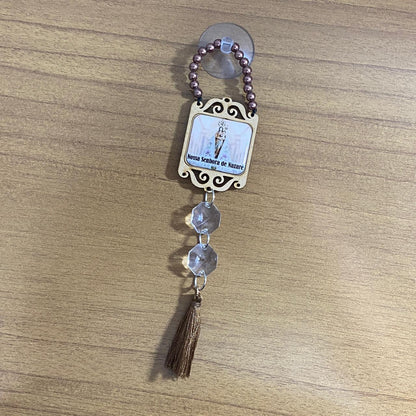 VENTOSA DEZENA DE MADEIRA NOSSA SENHORA DE NAZARÉ 18CM (3 UNIDADES)