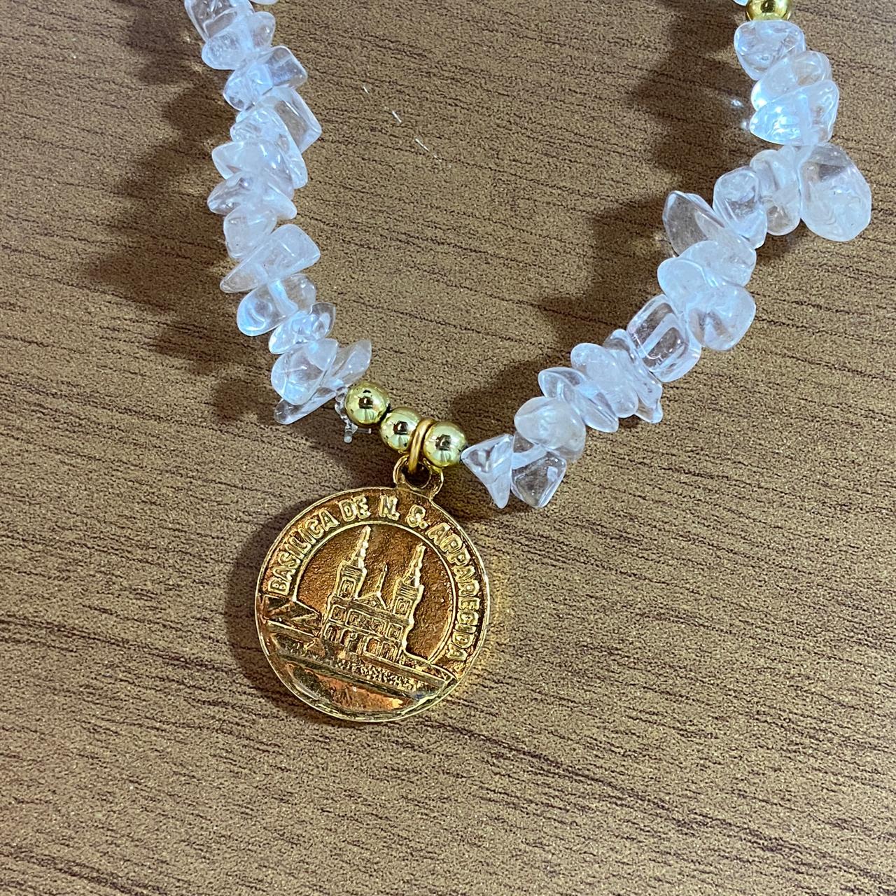 PULSEIRA CRISTAL NOSSA SENHORA APARECIDA  ( 1 UNIDADE)