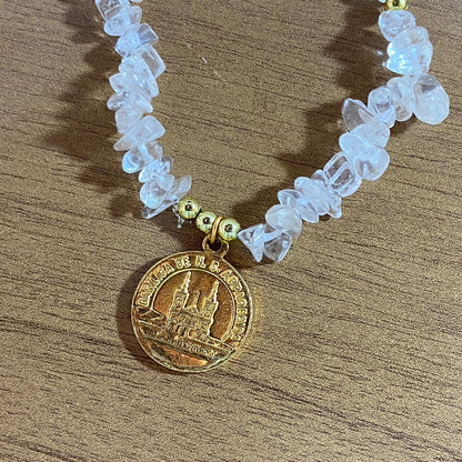 PULSEIRA CRISTAL NOSSA SENHORA APARECIDA  ( 1 UNIDADE)