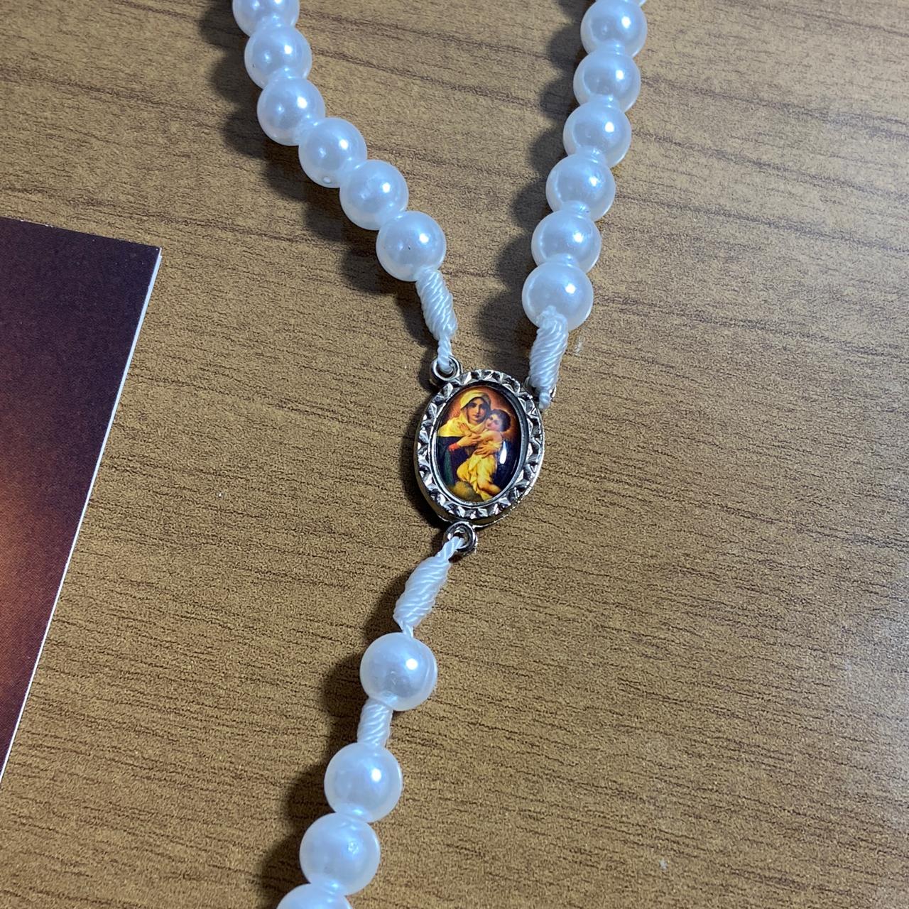 TERÇO PÉROLA MÃE RAINHA 8MM (1 UNIDADE)