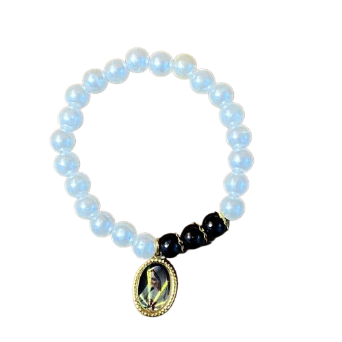 PULSEIRA PÉROLA NOSSA SENHORA DE FÁTIMA (01 UNIDADE)