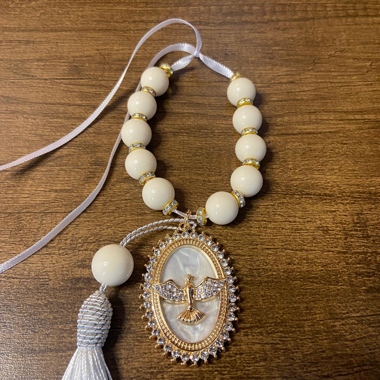 DEZENA PÉROLA BRANCA DIVINO ESPÍRITO SANTO 14MM MOD2 (1 UNIDADE)