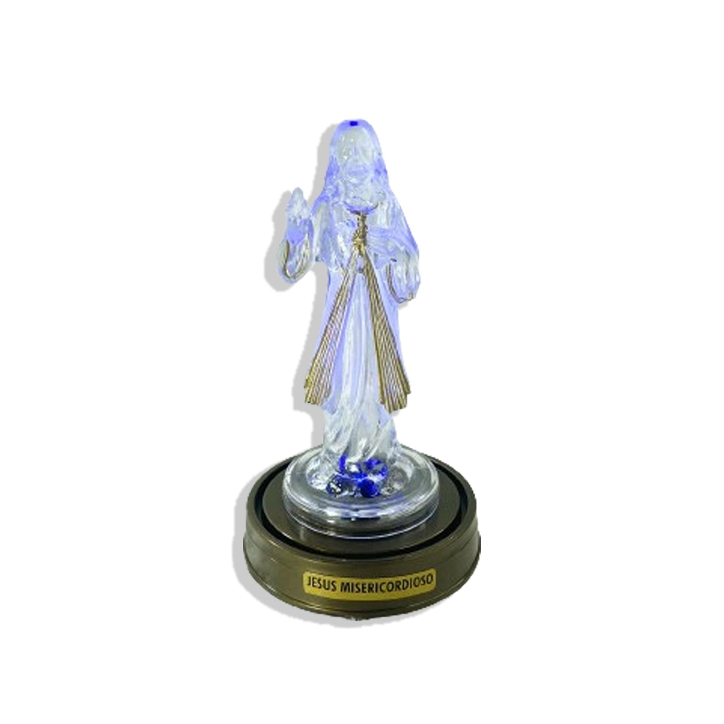 IMAGEM DE ACRÍLICO JESUS MISERICORDIOSO COM LED 13CM (1 UNIDADE)