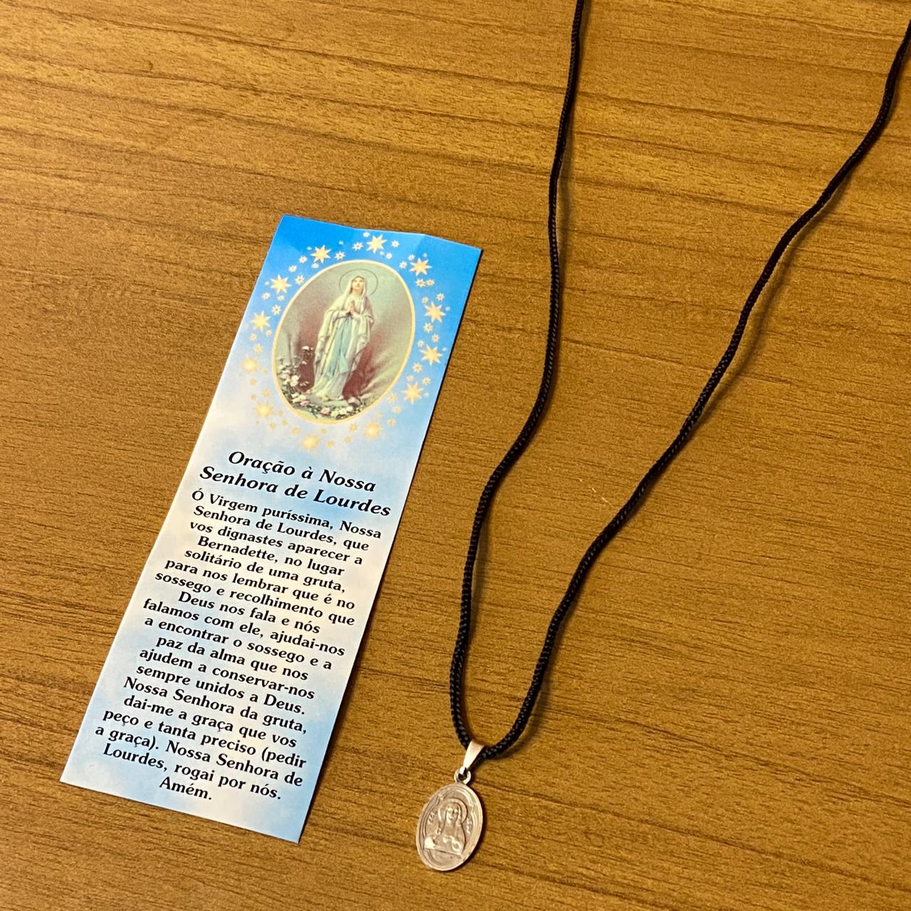 CORDÃO COM MEDALHA ITALIANA NOSSA SENHORA DE LOURDES (1 UNIDADES)