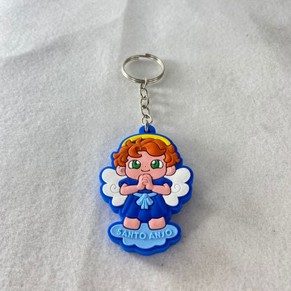CHAVEIRO EMBORRACHADO SANTO ANJO AZUL MOD2 (12 UNIDADES)