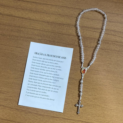 TERÇO MIÇANGA SÃO FRANCISCO DE ASSIS 4MM (1UNIDADE)