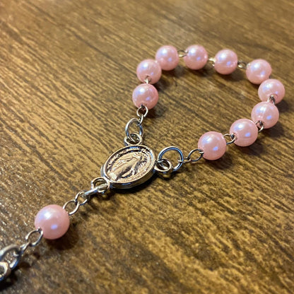 DEZENA DE DEDO PEROLA ROSA 6MM (12 UNIDADES)