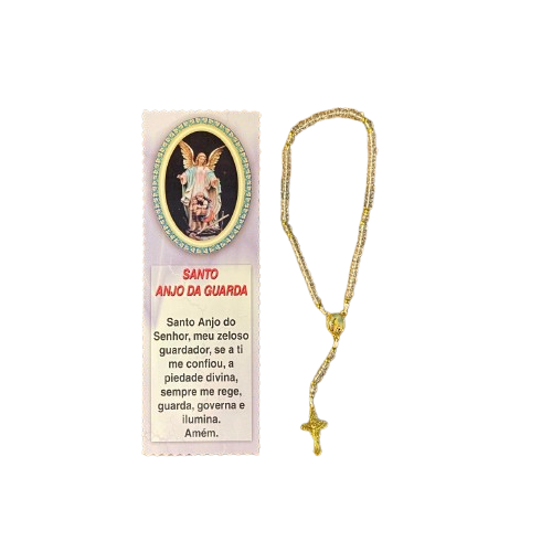 TERÇO MIÇANGA ANJO DA GUARDA 4MM   (1UNIDADE)