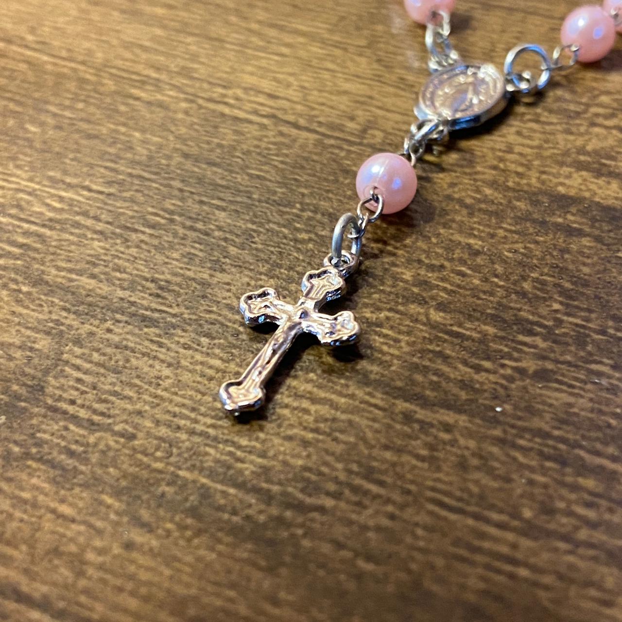 DEZENA DE DEDO PEROLA ROSA 6MM (12 UNIDADES)