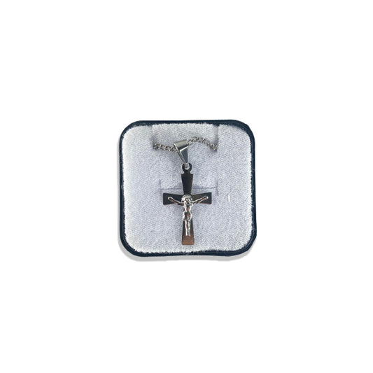 CORRENTE AÇO INOX NA CAIXINHA CRUCIFIXO MOD1 (6 UNIDADES)
