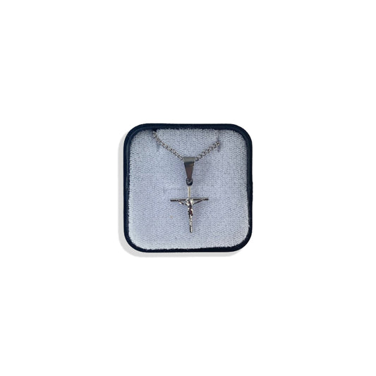 CORRENTE AÇO INOX NA CAIXINHA CRUCIFIXO MOD4 (6 UNIDADES)