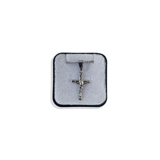 CORRENTE AÇO INOX NA CAIXINHA CRUCIFIXO MOD8 (6 UNIDADES)