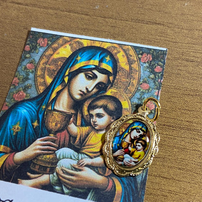 MEDALHA ALUMINIO NOSSA SENHORA DA SAÚDE (36 UNIDADES)