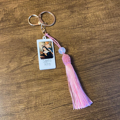 CHAVEIRO ACRÍLICO RESINADO SANTA RITA  (  1 UNIDADE)