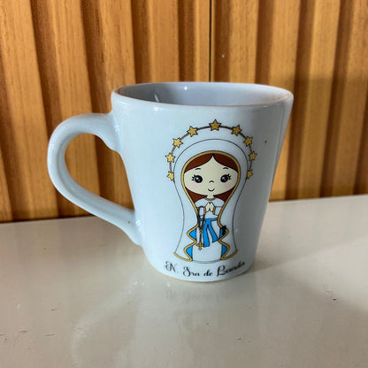 XÍCARA BRANCA NOSSA SENHORA DE LOURDES (1 UNIDADE)