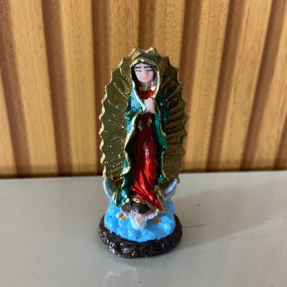 IMAGEM DE RESINA NACIONAL NOSSA SENHORA DE GUADALUPE 07CM (6 UNIDADES)