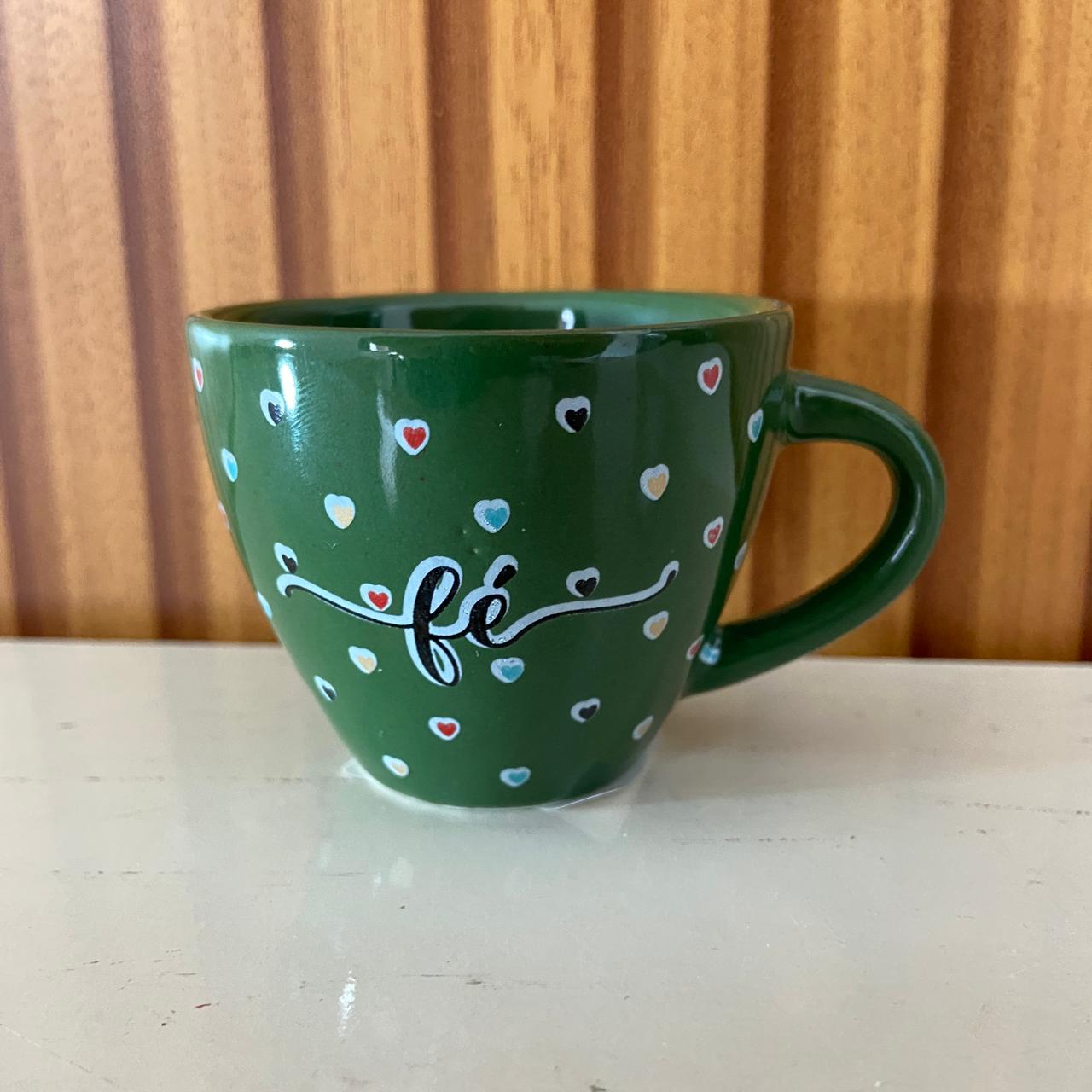 XÍCARA COQUINHO VERDE MOD1 FÉ (1 UNIDADE)