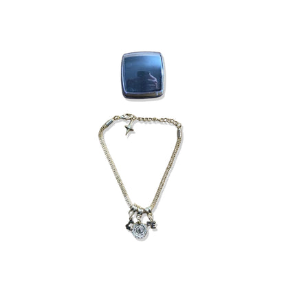 PULSEIRA DOURADA MEDALHA SÃO BENTO COM STRASS (6 UNIDADES)