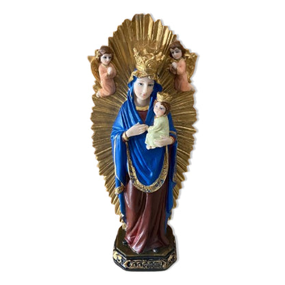 IMAGEM DE RESINA NACIONAL NOSSA SENHORA DO PERPÉTUO SOCORRO 31CM  (1 UNIDADE)
