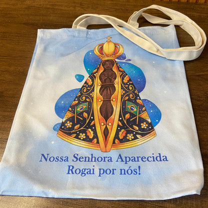 SACOLA DE COMPRAS NOSSA SENHORA APARECIDA 39x34,5CM  - MOD1 (1 UNIDADE)