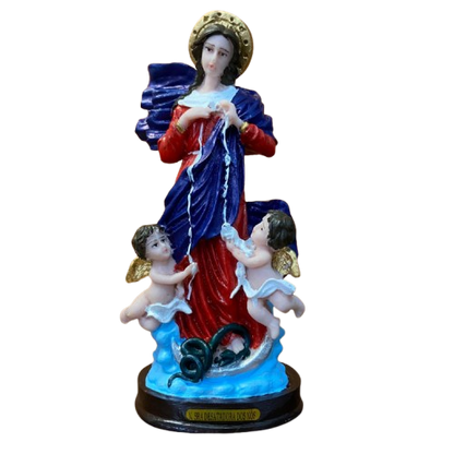 IMAGEM DE RESINA NACIONAL NOSSA SENHORA DESATADORA DOS NÓS 20CM (1 UNIDADE)