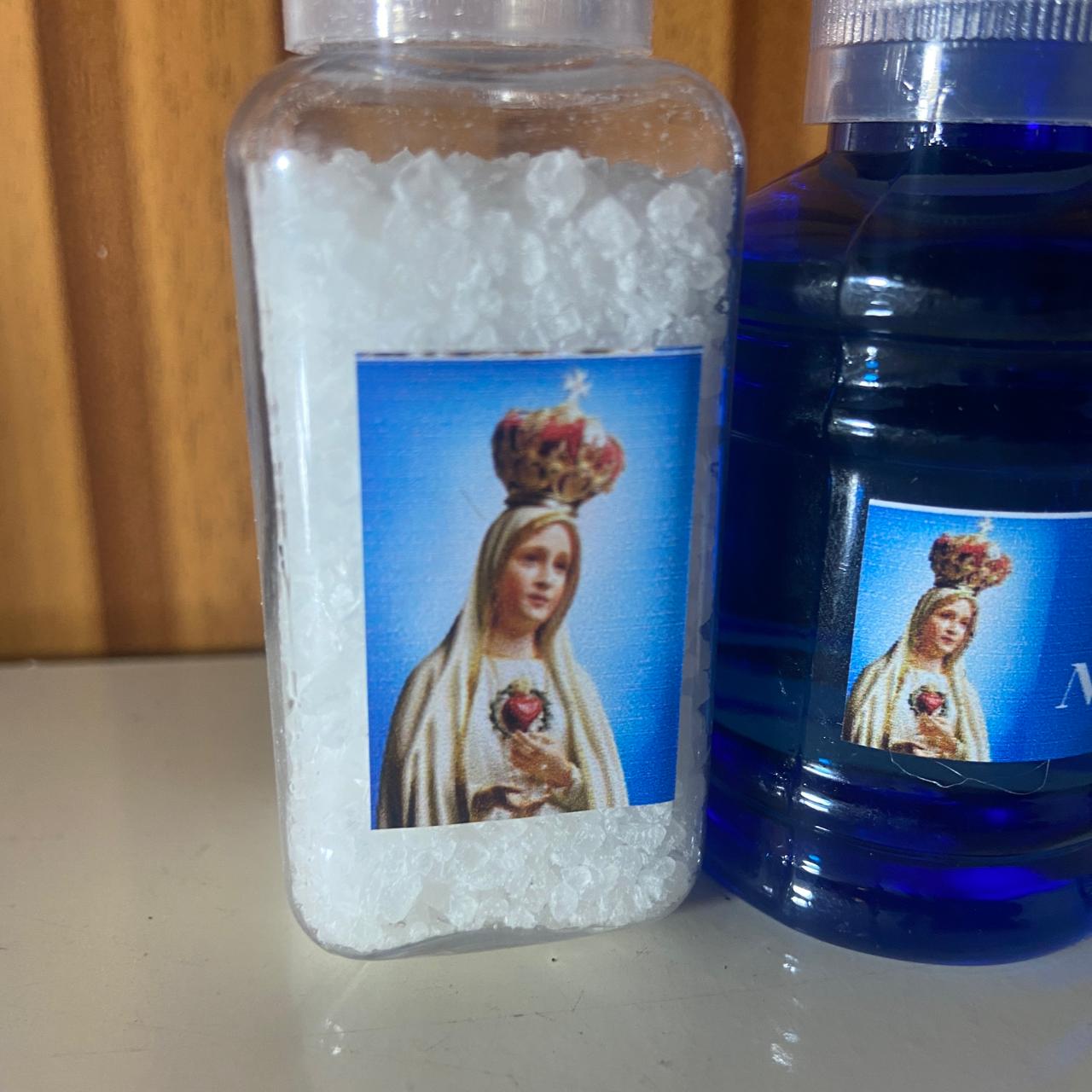 KIT AGUA E SAL NOSSA SENHORA DE FÁTIMA (1 UNIDADE)