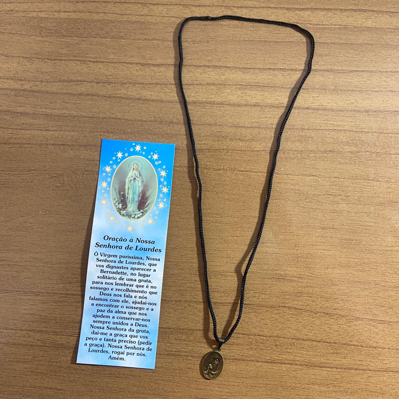 CORDÃO COM MEDALHA OURO VELHO NOSSA SENHORA DE LOURDES (1 UNIDADES)