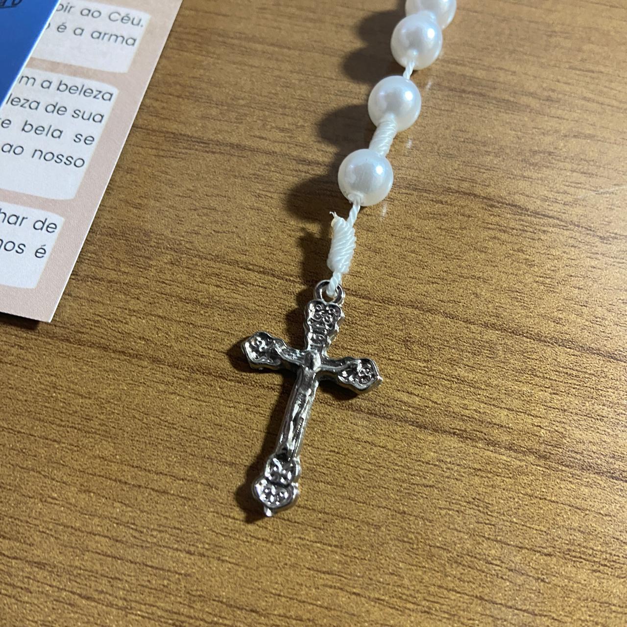 TERÇO PÉROLA CARLO ACUTIS 8MM (1 UNIDADE)