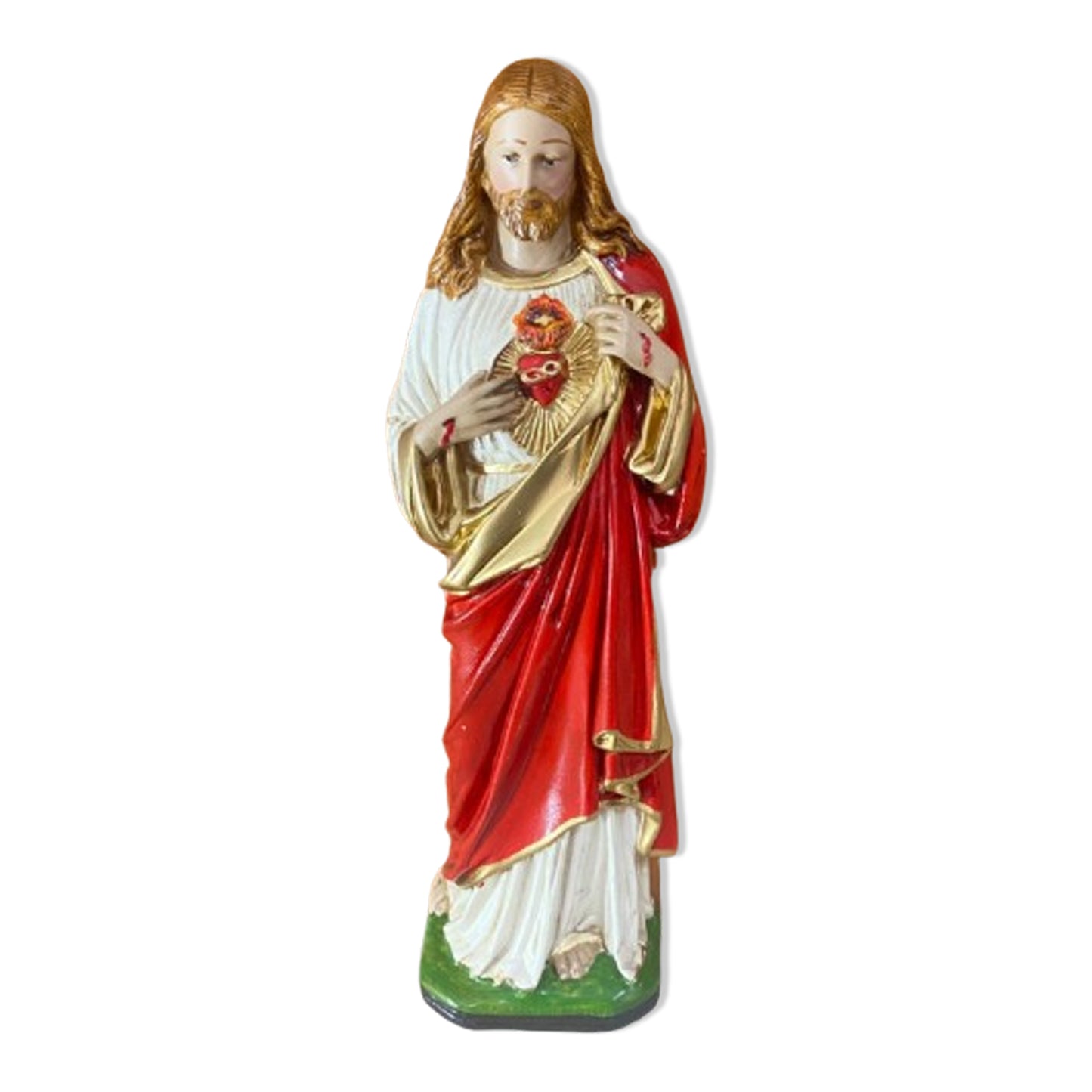 IMAGEM DE GESSO SAGRADO CORAÇÃO DE JESUS 41CM (1 UNIDADE)