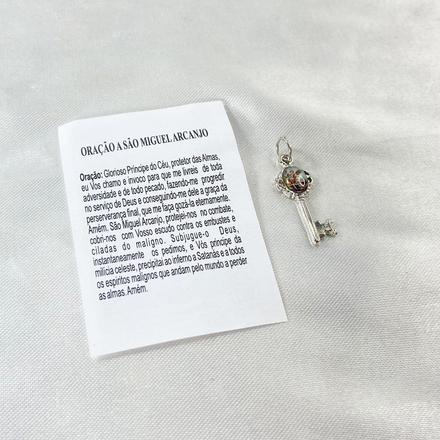 CHAVE MEDALHA PÍCOLA SÃO MIGUEL (12 UNIDADES)