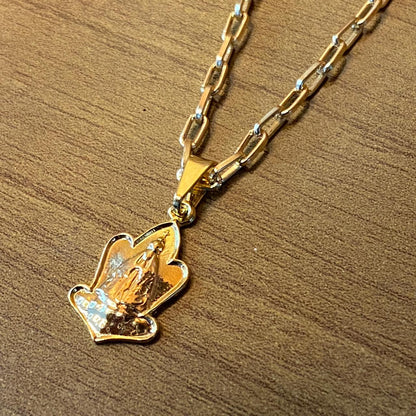 CORRENTE DOURADA NOSSA SENHORA APARECIDA MOD4 (1 UNIDADE)