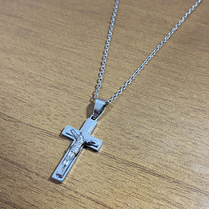 CORRENTE AÇO INOX  CRUCIFIXO MOD1 (1 UNIDADES)