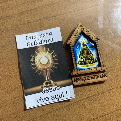 IMÃ MDF CASA NOSSA SENHORA APARECIDA (3 UNIDADES)