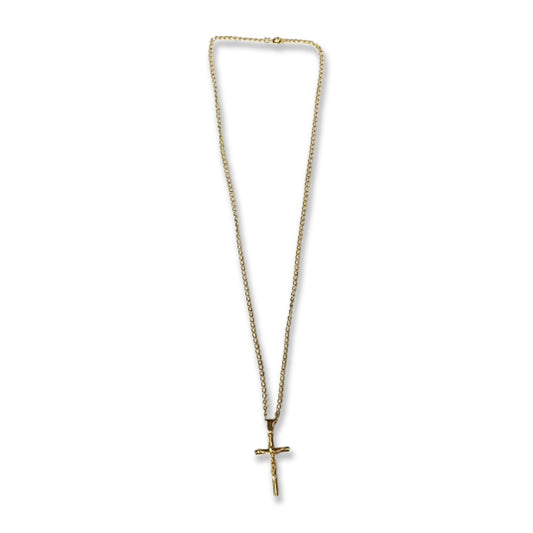 CORRENTE DOURADA COM CRUCIFIXO MOD2   (1 UNIDADE)