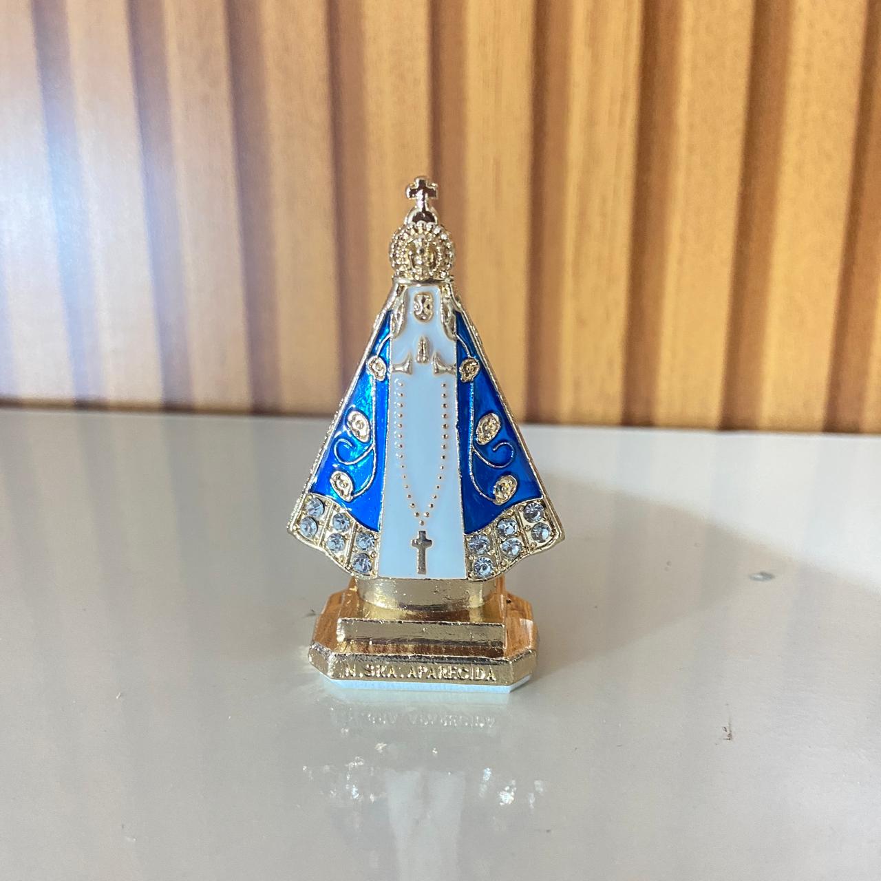 IMAGEM NOSSA SENHORA APARECIDA PARA CARRO BRANCO 06CM  (12 UNIDADES)