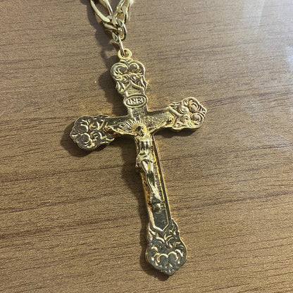 CORRENTE DOURADA COM CRUCIFIXO MOD2 ( 1 UNIDADE)