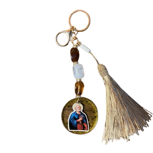CHAVEIRO DE PEDRARIAS SÃO PEDRO  EM RESINA (1 UNIDADE)