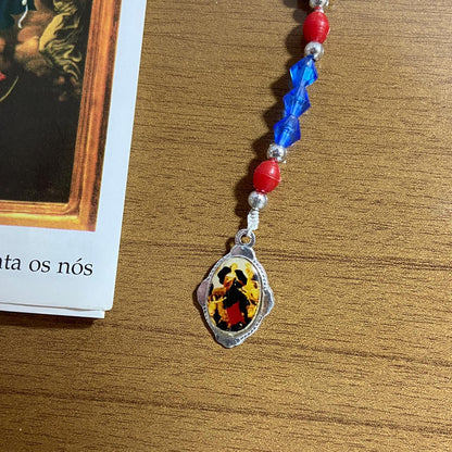 TERÇO ACRÍLICO NOSSA SENHORA DESATADORA DOS NÓS 06MM  (1 UNIDADE)