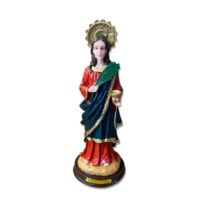 IMAGEM DE RESINA NACIONAL SANTA LUZIA 20CM (1 UNIDADE)